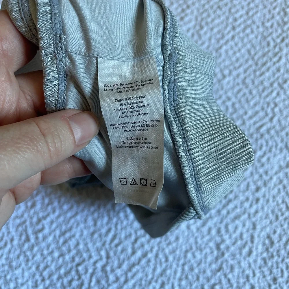 Alo Yoga Togetherness Bra Grey Heather Size Medium